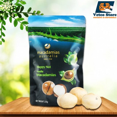 Hạt Macadamias Australia vị Vanilla 225g